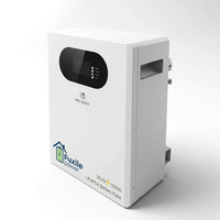 Batterie LiFePO4 murale 25,6 V 100 Ah 2560 Wh avec BMS intégré, pour stockage d'énergie solaire domestique, batterie lithium pour système hors réseau