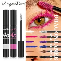 Maskara Berwarna 4D Silky Natural untuk Bulu Mata Panjang, Tahan Air, Tahan Lama, Menebalkan, dan Melentikkan