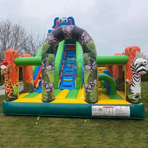 Château <span class=keywords><strong>gonflable</strong></span> géant pour enfants avec toboggan, <span class=keywords><strong>aire</strong></span> <span class=keywords><strong>de</strong></span> <span class=keywords><strong>jeux</strong></span> <span class=keywords><strong>gonflable</strong></span> <span class=keywords><strong>jungle</strong></span> - Product Image 2