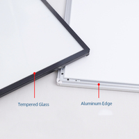 Boîte à lumière LED personnalisée en aluminium avec verre trempé, boîte à lumière LED mince, affichage ultra fin, boîte à lumière suspendue, boîtes à lumière publicitaires LED