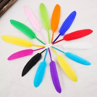 Plume d'oie mixte pour les arts artisanat bricolage stylo aile coiffure Costume chapeau accessoire de cheveux carnaval fête mariage maison noël