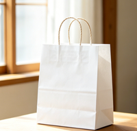 Luxe Morandi-kleurig kraftpapier handtas groothandel aangepaste logo high-end cadeauverpakking