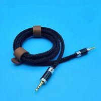 Système audio de voiture AUX en cuivre monocristallin épaissi à 16 brins Paire de câbles d'enregistrement de 3.5mm Paire de câbles audio pour casque d'écoute mâle de 3.5mm