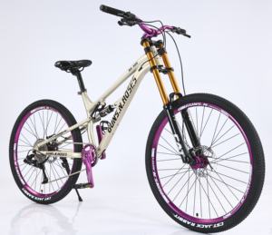 <span class=keywords><strong>VTT</strong></span> d'Usine 10/8 Vitesses Cadre en Aluminium Vélo <span class=keywords><strong>de</strong></span> Montagne 26 Pouces Amortisseur <span class=keywords><strong>de</strong></span> Descente à Double Épaule - Product Image 5