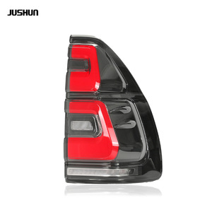 Jushun <b>Led</b> Tail <b>Lights</b> For 2003-2009 Toyota Prado Lc120 <b>Red</b> Smoked Black 12V Sequential Turn Signal - Product Image 4