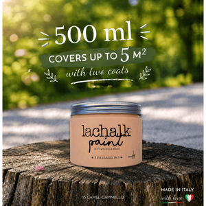 13 CAMEL 500 ml LaChalk the evolution of <b>chalk</b> paint Where <b>chalk</b> meets resin: Hybrid <b>Chalk</b> Resin Paint made in Italy - Product Image 2