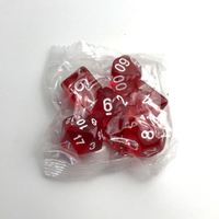 Jeu de dés en plastique polyédrique de couleur personnalisée