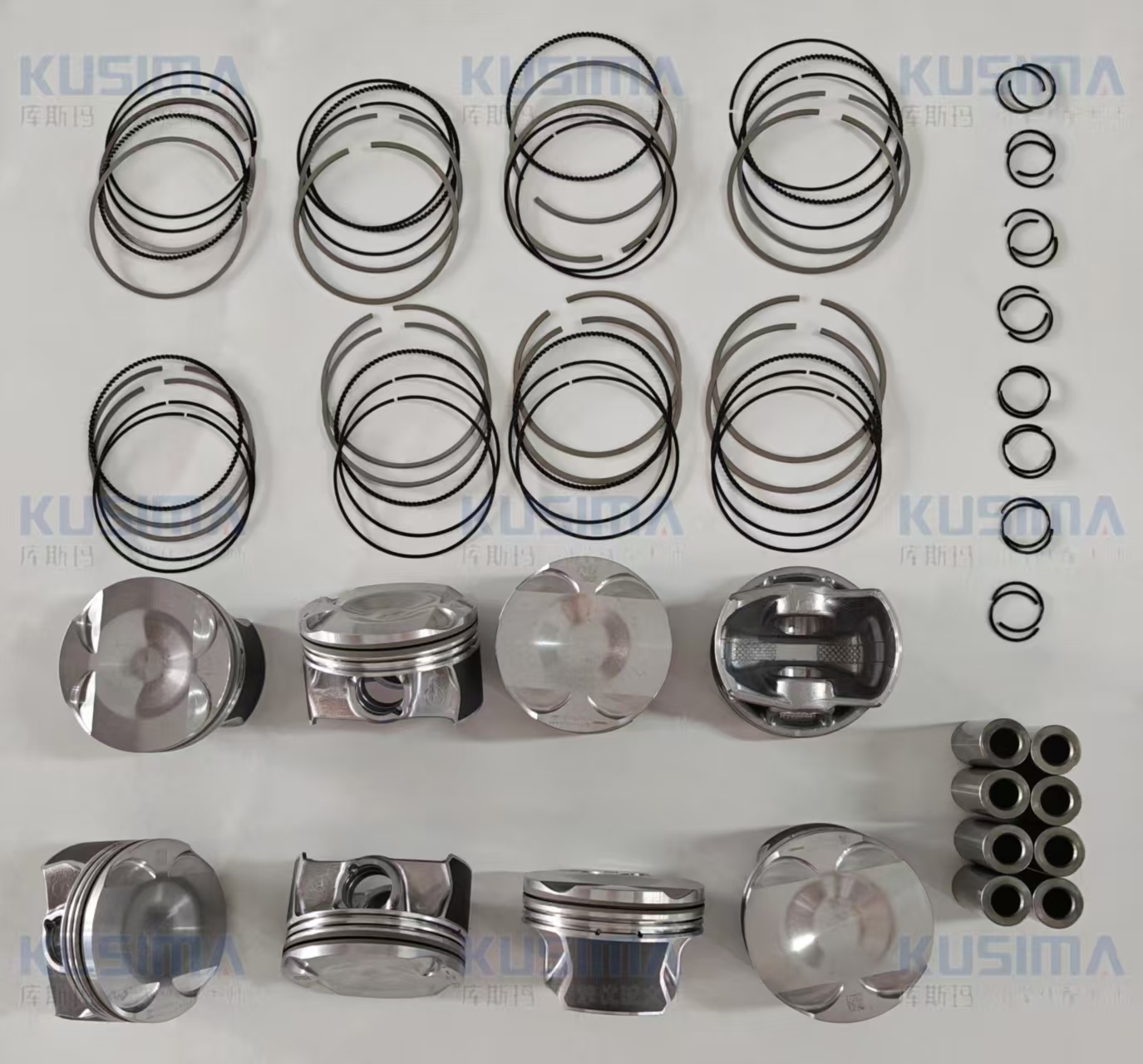 Mercedes-benz M176 M177 83mm Piston & Rings Kit - Oem Parts