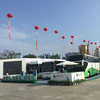Vente en gros de mini-autobus électriques de luxe Sunlong HQK6601, 11-20 places, conduite à gauche, automatique, Euro 6, 69 km/h