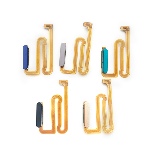 Mobile Phones Parts for Samsung Galaxy A12 Power Button Fingerprint Sensor Home Button Flex Cable
