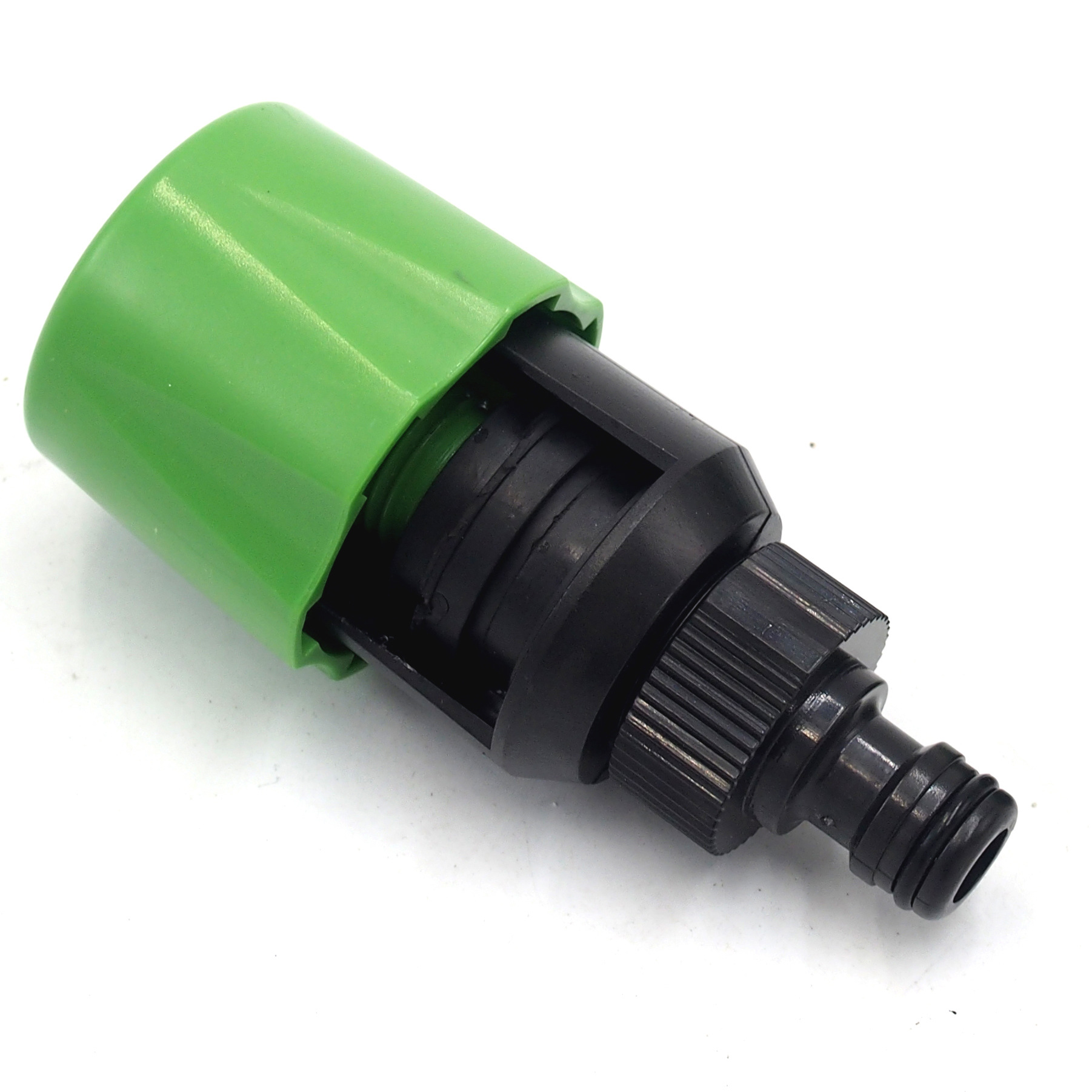 green quick-connect connector