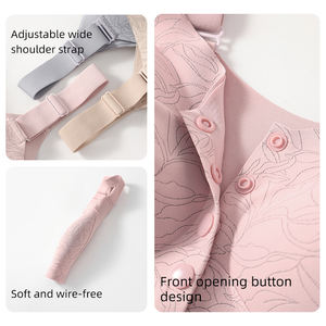 Sutiãs de Amamentação Sem Costura e Confortáveis para Mulheres com Fecho Frontal e Almofada de Renda para Maternidade - Product Image 6