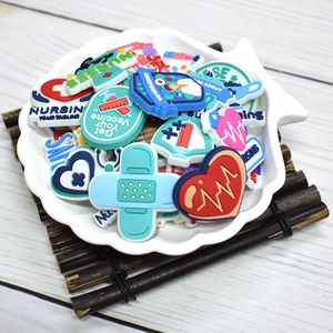 Wholesale Pvc Medical Series Luxury Designer Charms <strong>Shoe</strong> Charms Decorations With Buckle <strong>Shoe</strong> <strong>Accessories</strong> for Clogs - Product Image 2