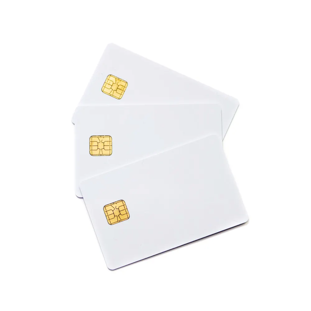 सफेद खाली क्र80 30mil 13.56mhz संपर्क चिप स्मार्ट प्लास्टिक कार्ड