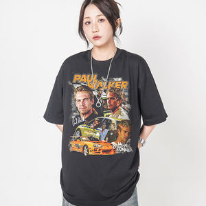 custom organic <strong>t</strong>-<strong>shirts</strong> Heavyweight 250GSM Long Vintage Summer <strong>T</strong> <strong>Shirt</strong> for Men <strong>Fast</strong> &amp; <strong>Furious</strong> Plain Oversized 100% Cotton Washed Print for Fitness - Product Image 4