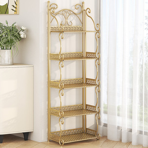 Estante de Almacenamiento Multicapa de Hierro <span class=keywords><strong>para</strong></span> Baño, Estante Plegable <span class=keywords><strong>para</strong></span> <span class=keywords><strong>Cocina</strong></span>, Organizador <span class=keywords><strong>para</strong></span> Lavabo - Product Image 4