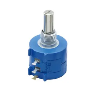 Precision Multi-Turn Wire-Wound Potentiometer 3590S-2-103L/10K with 10 Turns and Adjustable Resistance.