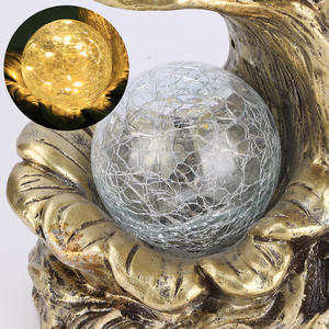 Estatua de Jardín de Hadas Encantadas <span class=keywords><strong>Redeco</strong></span>, Material de Óxido de Magnesio, Estilo Vintage, Decoración de Exterior con Luz LED - Product Image 4