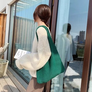 กระเป๋าถือสตรีแฟชั่นฤดูหนาว/ฤดูใบไม้ผลิ/ทุกฤดู  งานถักโครเชต์ปักลาย  แบบเปิดปิด  พกพาสะดวก  บุโพลีเอสเตอร์  เหมาะสำหรับเดินทางและไปเที่ยวชายหาด - Product Image 2