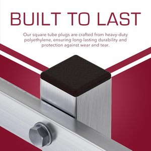 Clôture post tuyau couverture <span class=keywords><strong>tube</strong></span> chaise glisse insérer bouchon de finition <span class=keywords><strong>tube</strong></span> carré embouts - Product Image 6