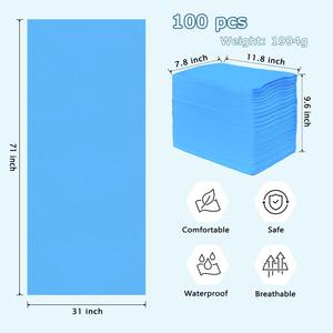 <b>Disposable</b> Non Woven <b>Bed</b> <b>Sheet</b> Beauty Care Hospital <b>Disposable</b> <b>Bed</b> <b>Sheets</b> Lightweight Easy Clean Up NonIrritating Convenient - Product Image 2