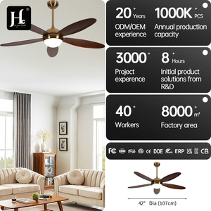 พัดลมเพดาน LED โมเดิร์นขายดี พร้อมใบพัด 5 ใบ ไฟ และรีโมทคอนโทรล สำหรับตกแต่งภายในบ้าน - 52 นิ้ว - Product Image 4