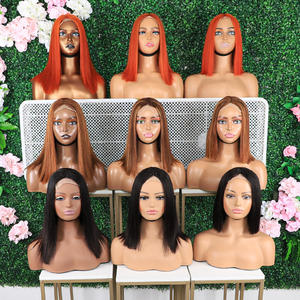 Perruques <span class=keywords><strong>Bob</strong></span> Courtes en Cheveux Humains Vierges en Gros, Lace Front HD Transparente, Qualité 12A, pour Femmes, 10-14 Pouces - Product Image 2