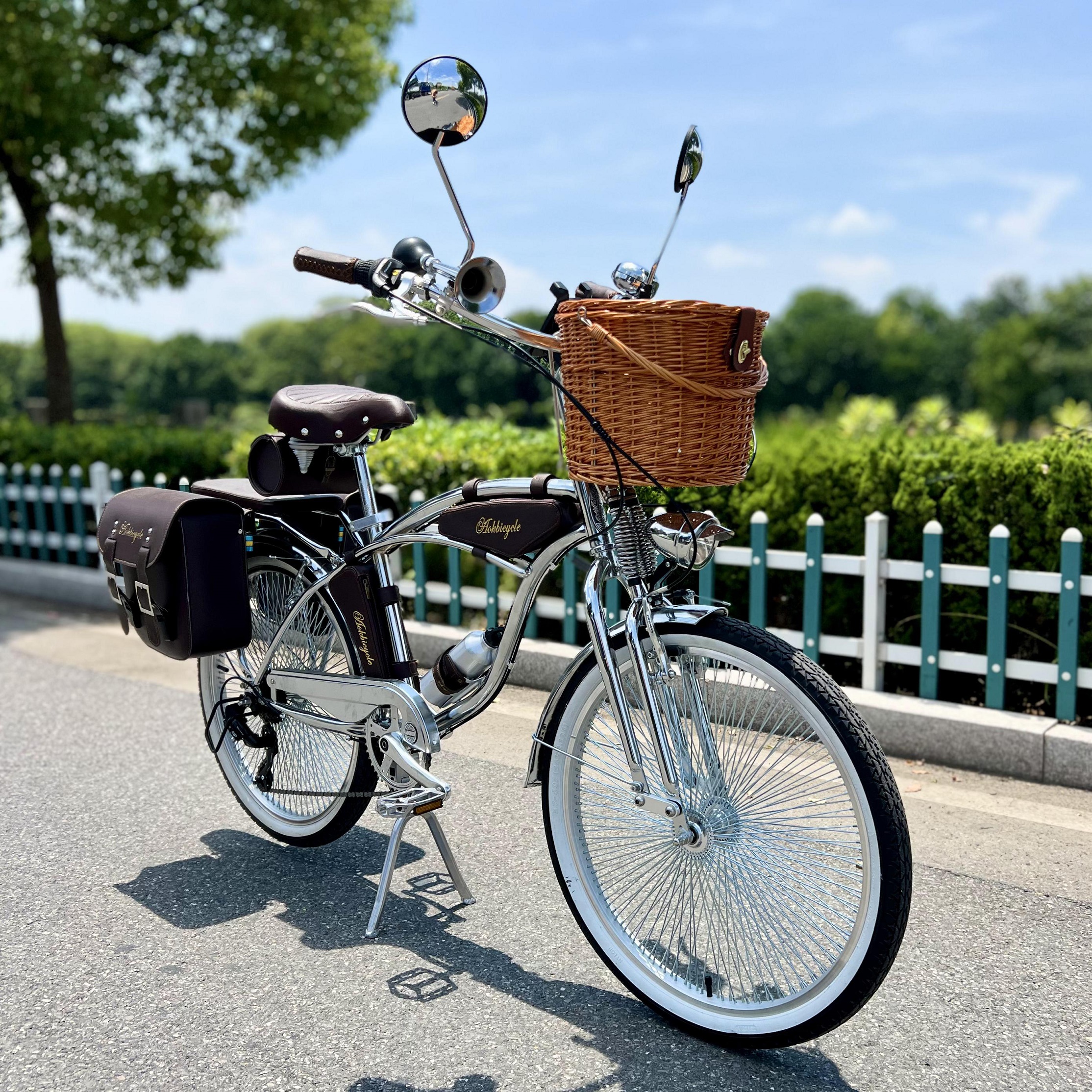beach bike with basket