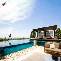 Fabricant d'acrylique PMMA Acrylique Piscina Builder Acrylique transparent Installation murale de piscine, piscine %