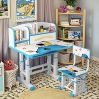 Yuantu Nouveau Design Ensemble Table et Chaise d'Étude Ergonomique en Bois pour Enfants Mobilier Scolaire et Domestique Moderne Caractéristique Réglable pour Salon