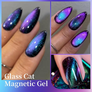 Nouveau vernis à ongles UV effet œil de chat 9D en verre magnétique 15ml non toxique - Product Image 4