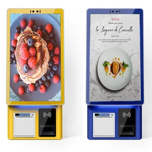 21.5 23.8 Inch Touch Panel Kiosk For Restaurant Self Order Ticket Machine