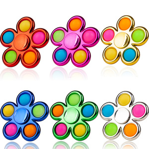 Bán buôn Pop đơn giản Silicone Thần Tài <span class=keywords><strong>Spinner</strong></span> đẩy bong bóng cầu vồng bong bóng Thần Tài Spinners unisex đồ chơi cho ADHD lo lắng chàng trai cô gái - Product Image 6