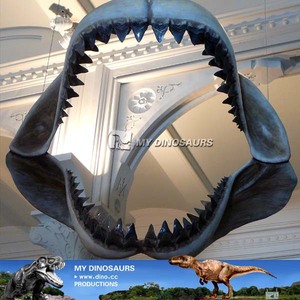 MY DINO GR-777 Fossile de mâchoire de Megalodon (Grand Requin Blanc) en fibre de verre (FRP) pour manège de parc d'attractions pour enfants - Product Image 5