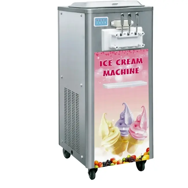 Soft Ijsmachine Thailand Yoghurt Ijs Machine Met Merk Compressor