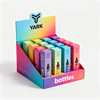 Boîtes de présentation de comptoir en carton ondulé pliables personnalisées Emballage de rayon de vente au détail en kit pour les bouteilles et les petits produits