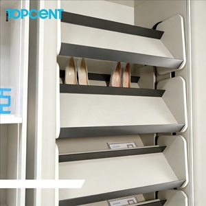 360&deg; Metal Rotating Shoe Rack Space Saving Organizer for Closet <strong>Tall</strong> Skinny Shelf Multi-Function Shoe <strong>Storage</strong> for Bedrooms - Product Image 4