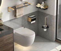Étagères murales en aluminium YOTO, autocollantes, pour salle de bain, avec support de rangement pour la douche