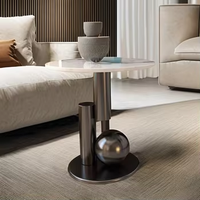 Hanyee 2025 – Nouvelle Arrivée : Ensemble de Tables Basses Convertibles Modernes et Minimalistes en Pierre Frittée et Acier Carbone pour Villas et Maisons