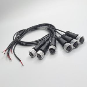 Konektor Sensor M12 Kustom 2 4 Pin IP67 Perakitan Kabel Tembaga Berlapis Timah untuk Modul Fieldbus Ethernet Penerbangan Sepeda Motor - Product Image 3