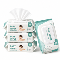 Lingettes pour bébé personnalisées avec logo OEM, douces, hypoallergéniques, pour nouveau-nés et nourrissons, peau sensible, sans alcool, hydratantes