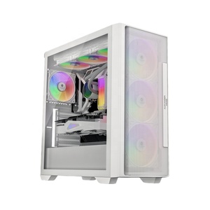 Boîtier PC <span class=keywords><strong>Gamer</strong></span> JNP-K02 EATX Full Tower avec panneau en verre TG, ventilateur RGB en alliage d'aluminium, compatible <span class=keywords><strong>ATX</strong></span> - Product Image 3