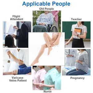 Collants <span class=keywords><strong>de</strong></span> compression médicale unisexe à soutien gradué, sans pied, pour varices, œdèmes et voyages, et leggings - Product Image 5