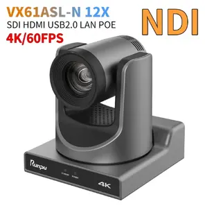 Runpu 4K 60FPS PTZ NDI kamera POE 12X 20X Zoom AI izleme PTZ kamera SDI HD MI USB Video konferans kamerası kilise canlı akışı