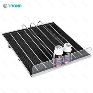 Empujador de estante de <span class=keywords><strong>supermercado</strong></span> de alta resistencia para tienda de farmacia Sistema de gestión de rodillos de alimentación por gravedad inteligente - Product Image 4