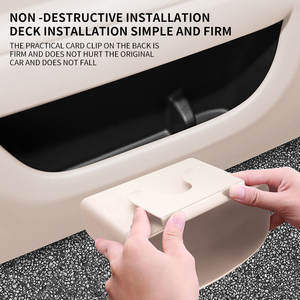 Poubelle de voiture portable <span class=keywords><strong>mini</strong></span> en plastique recyclable avec porte latérale pour la gestion des déchets, disponible en différentes couleurs - Product Image 4