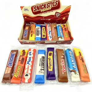 Bestseller transfrontalier <span class=keywords><strong>Snickers</strong></span> PU Mousse à rebond lent Jouet anti-stress souple à presser en forme de collation individuelle - Product Image 3