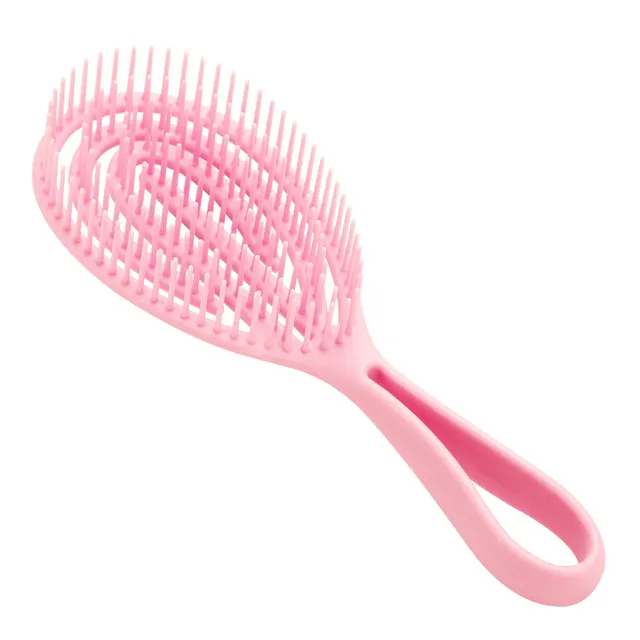 Hollow Out Borstel Hoofdhuid Massage Kammen Haar Styling Ontklitter Snelle Föhnen Detangling Tool Nat Droog Krullend Haar