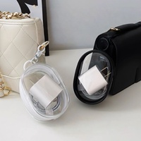 Sac de rangement pour câbles de données, organisateur de chargeurs, boîte de rangement transparente portable pour écouteurs, boîte de rangement multifonctionnelle pour chambre à coucher, téléphone portable
