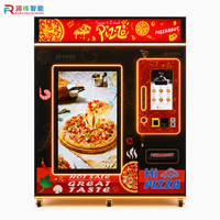 Distributeur automatique de pizzas commercial avec écran tactile, options de paiement multiples, surveillance automatique du stock, personnalisable